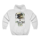 Black & White Ymir Camo Skull Heavy Blend™ Hooded Sweatshirt