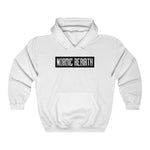 Black & White Nordic Rebirth Heavy Blend™ Hooded Sweatshirt