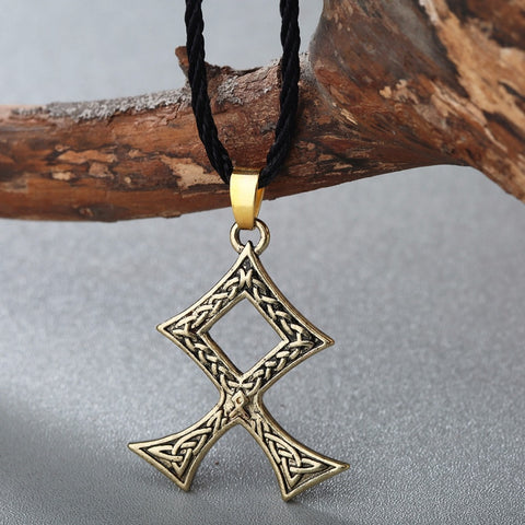 Forged Odal Rune Necklace