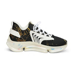 Men's Black & Gold vein Mesh Sneakers