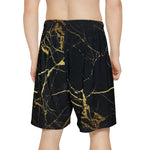 Men’s Black & Gold vein Sports Shorts