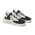 Men's Black & Gold vein Mesh Sneakers