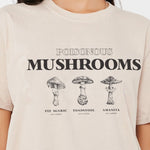 Vintage Mushroom Medley Grid Tees