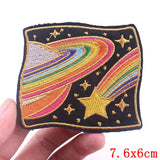 Mushroom Bottle Patch Iron On Patches On Clothes Cartoon Embroidered Patches For Clothing Thermoadhesive Patches Flower Stickers