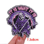 Mushroom Bottle Patch Iron On Patches On Clothes Cartoon Embroidered Patches For Clothing Thermoadhesive Patches Flower Stickers