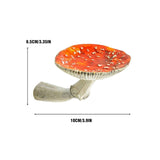 Mushroom Hanging Shelf Resin Wall Floating Shelf Amanita Mushroom Shape Home Decor Ornaments for Wall Hanging Shelves