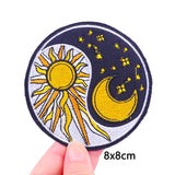 Mushroom Bottle Patch Iron On Patches On Clothes Cartoon Embroidered Patches For Clothing Thermoadhesive Patches Flower Stickers