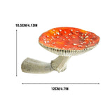 Mushroom Hanging Shelf Resin Wall Floating Shelf Amanita Mushroom Shape Home Decor Ornaments for Wall Hanging Shelves