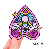 Mushroom Bottle Patch Iron On Patches On Clothes Cartoon Embroidered Patches For Clothing Thermoadhesive Patches Flower Stickers