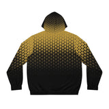 Gold Geo Gilded Full-Zip Hoodie (AOP)