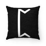 White Peorth Rune Pillow