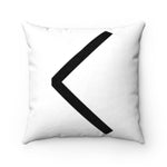 Black Kaunaz Rune Pillow