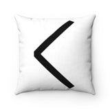 Black Kaunaz Rune Pillow