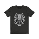 Black & Grey Ram's skull Tee