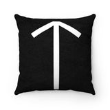 White Teiwaz Rune Pillow