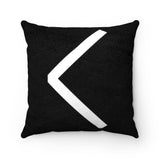 White Kaunaz Rune Pillow