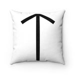 Black Teiwaz Rune Pillow