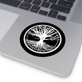 Eihwaz Roots of Life Round Vinyl Stickers