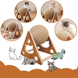 ClawTastic Interactive Cat Scratcher Board with Sisal Rope Ball and Scratch Pads