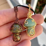 Stone Mushroom Necklace