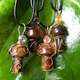 Stone Mushroom Necklace