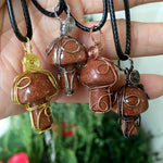 Stone Mushroom Necklace