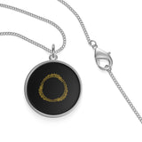 Gold Old Futhark Ouroboros Single Loop Necklace