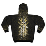 Gold Dusted Zip Hoodie