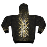 Gold Dusted Zip Hoodie