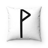 Black Wunjo Rune Pillow