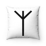 Black Algiz Rune Pillow