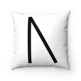 Black Uruz Rune Pillow