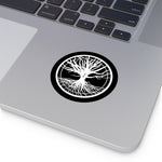 Eihwaz Roots of Life Round Vinyl Stickers