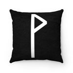 White Wunjo Rune Pillow