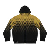 Gold Geo Gilded Full-Zip Hoodie (AOP)