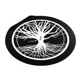 Eihwaz Roots of Life Round Vinyl Stickers