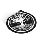 Eihwaz Roots of Life Round Vinyl Stickers