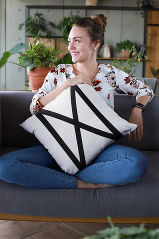 Black Dagaz Rune Pillow