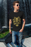 Gold & Black Ram's skull Tee