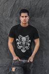 Black & Grey Ram's skull Tee