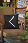 White Kaunaz Rune Pillow