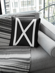 White Dagaz Rune Pillow