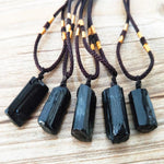 Natural Black Tourmaline Stone Necklace